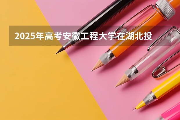 2025年高考安徽工程大学在湖北投档分数线总汇（2026参考）