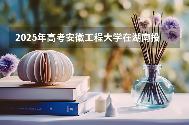2025年高考安徽工程大学在湖南投档分数线总汇（2026参考）