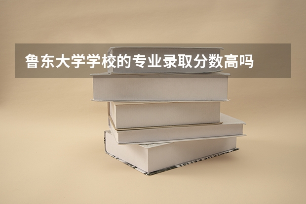 鲁东大学学校的专业录取分数高吗