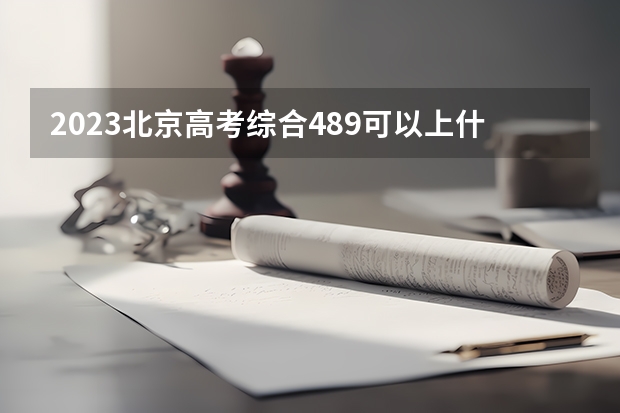 2023北京高考综合489可以上什么大学