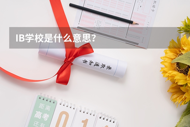 IB学校是什么意思？