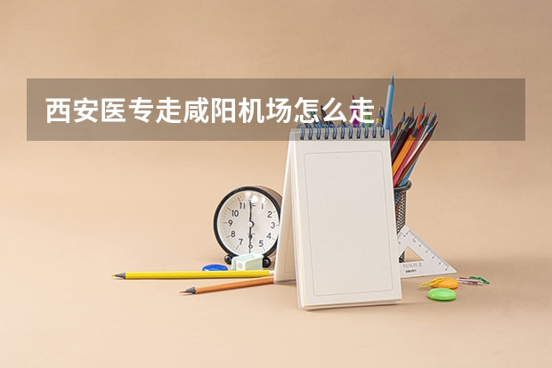 西安医专走咸阳机场怎么走