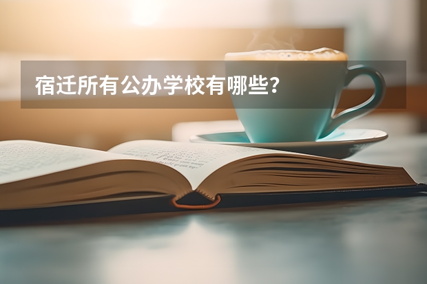 宿迁所有公办学校有哪些？