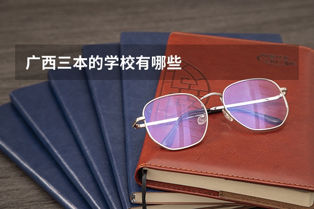广西三本的学校有哪些