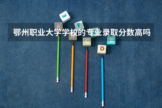 鄂州职业大学学校的专业录取分数高吗