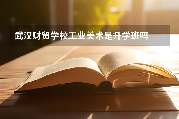 武汉财贸学校工业美术是升学班吗