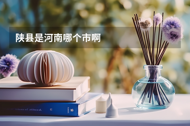 陕县是河南哪个市啊