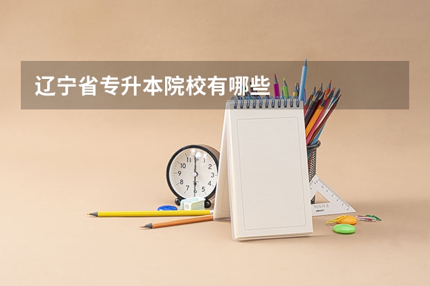辽宁省专升本院校有哪些