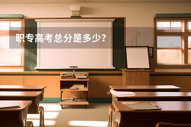职专高考总分是多少？