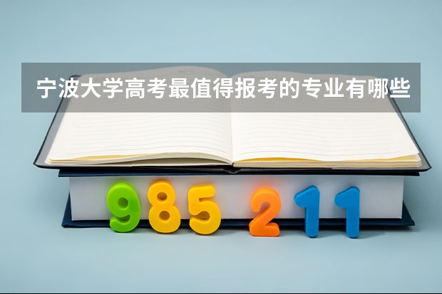 宁波大学高考最值得报考的专业有哪些?