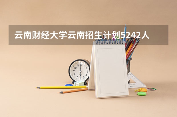 云南财经大学云南招生计划5242人,有哪些专业计划比较多?
