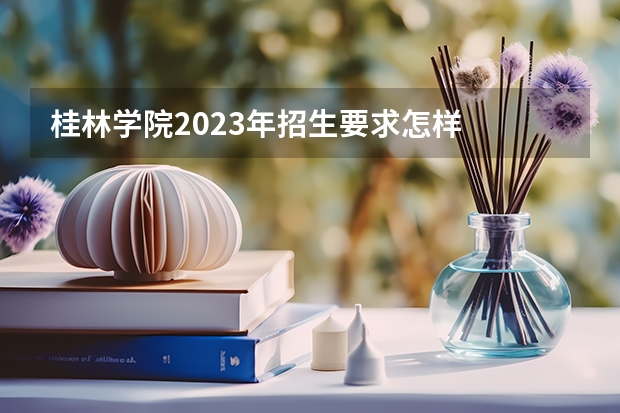 桂林学院2023年招生要求怎样