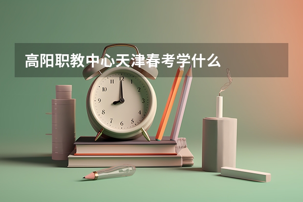 高阳职教中心天津春考学什么