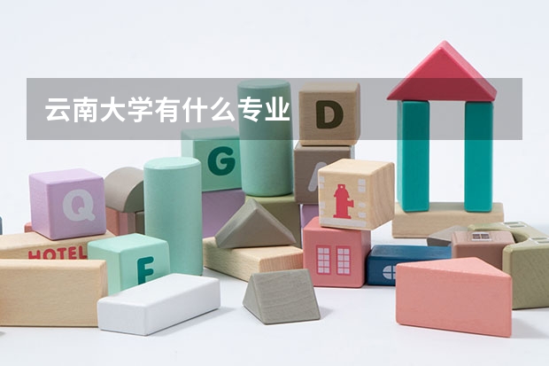 云南大学有什么专业