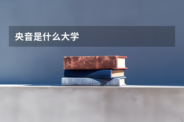 央音是什么大学