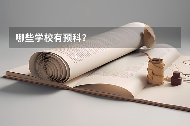 哪些学校有预科？