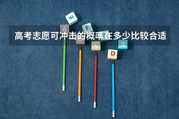 高考志愿可冲击的概率在多少比较合适