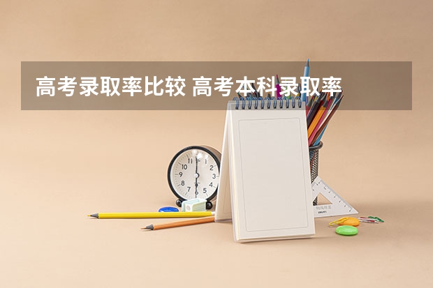 高考录取率比较 高考本科录取率