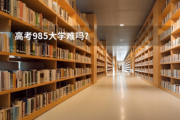 高考985大学难吗？