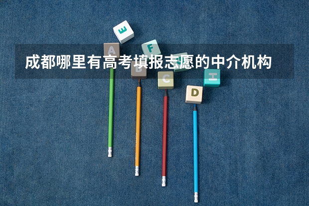 成都哪里有高考填报志愿的中介机构