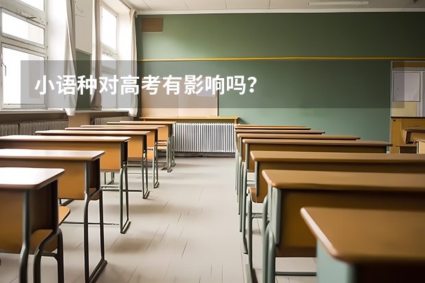 小语种对高考有影响吗?