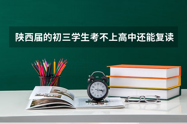 陕西届的初三学生考不上高中还能复读吗？