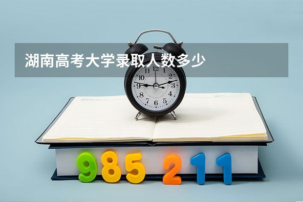 湖南高考大学录取人数多少