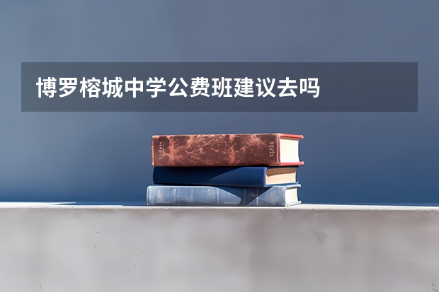博罗榕城中学公费班建议去吗
