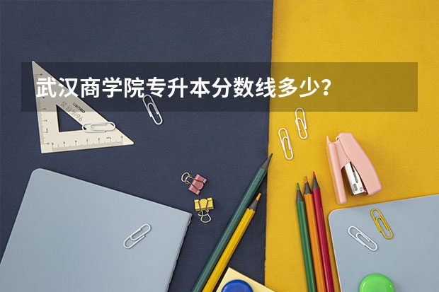 武汉商学院专升本分数线多少？