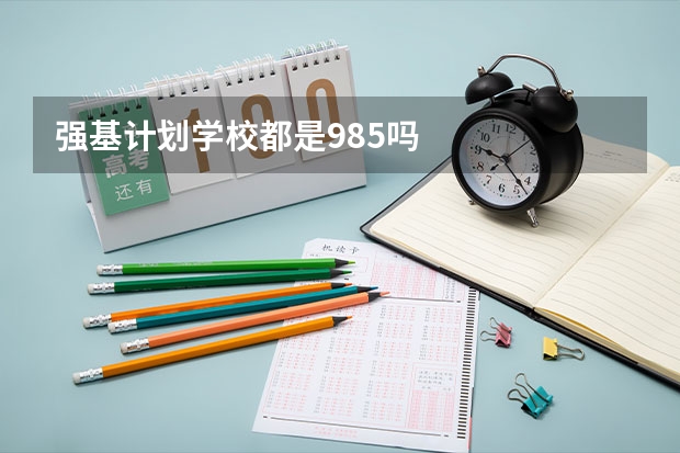 强基计划学校都是985吗