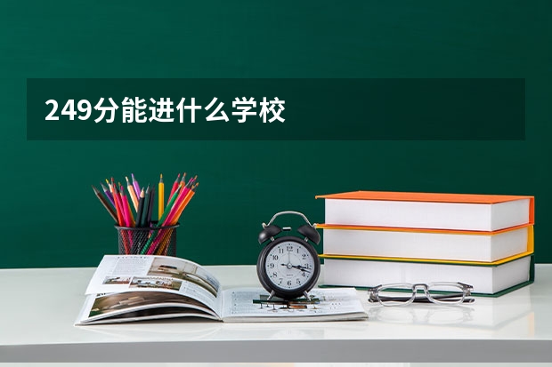 249分能进什么学校