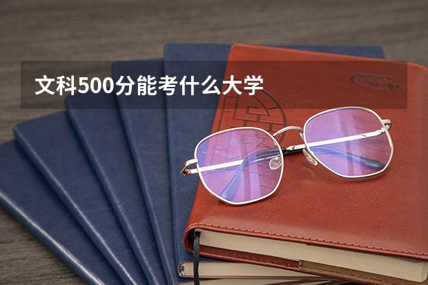 文科500分能考什么大学