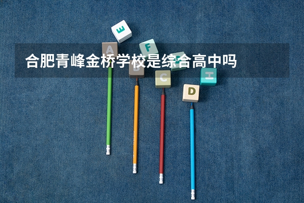 合肥青峰金桥学校是综合高中吗