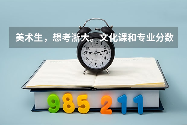 美术生，想考浙大。文化课和专业分数线各是多少？__山西省