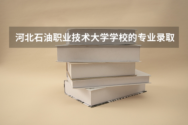 河北石油职业技术大学学校的专业录取分数高吗