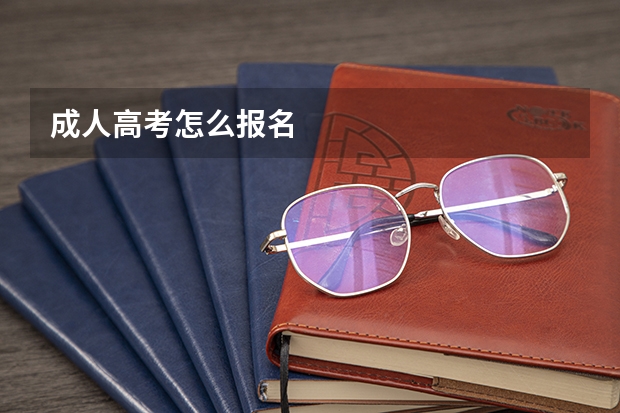 成人高考怎么报名