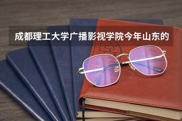 成都理工大学广播影视学院今年山东的编导的文化课分数是多少？