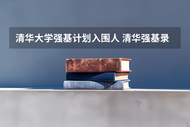 清华大学强基计划入围人 清华强基录取分数线
