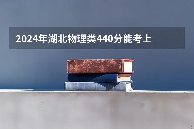 2024年湖北物理类440分能考上什么大学？