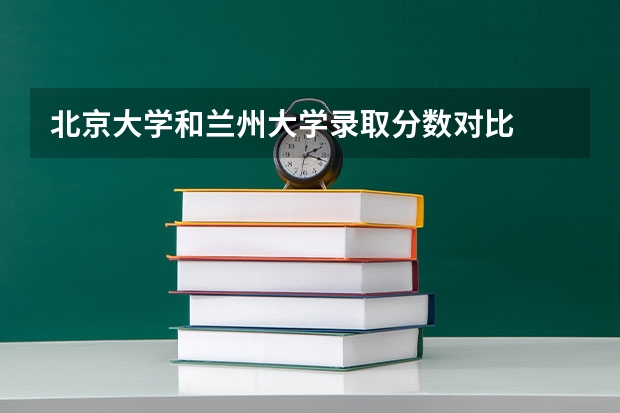 北京大学和兰州大学录取分数对比