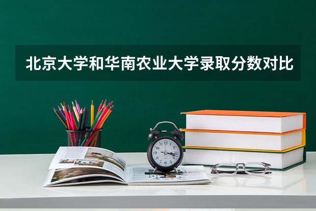 北京大学和华南农业大学录取分数对比