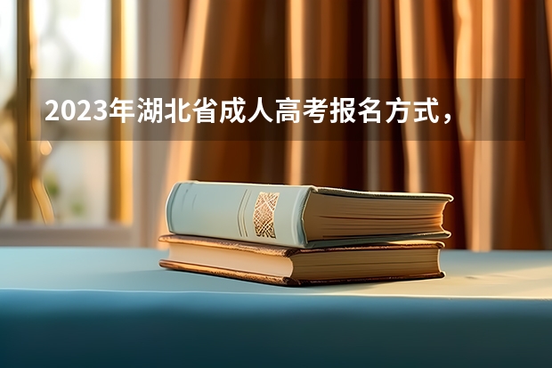 2023年湖北省成人高考报名方式，具体报名流程是什么？
