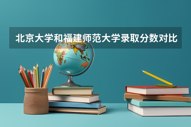 北京大学和福建师范大学录取分数对比