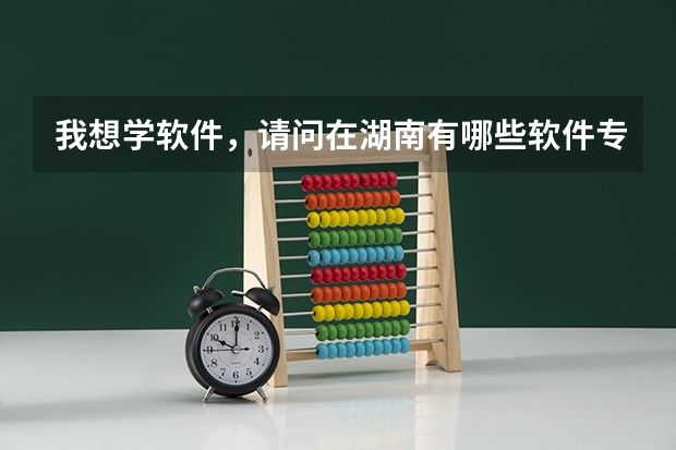 我想学软件，请问在湖南有哪些软件专业办的好的专科院校。。托滚一边去。。。