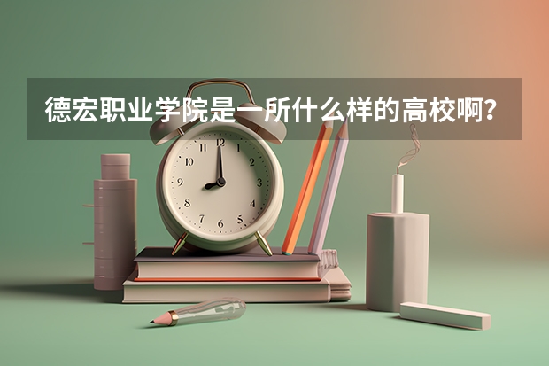 德宏职业学院是一所什么样的高校啊？