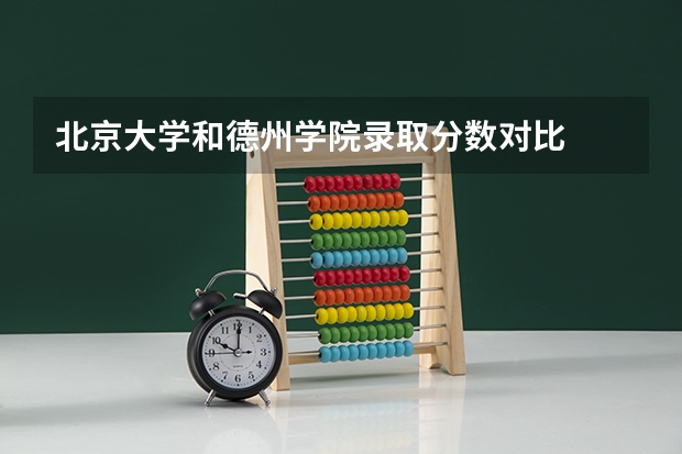 北京大学和德州学院录取分数对比