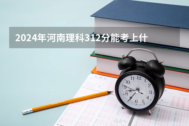 2024年河南理科312分能考上什么大学?