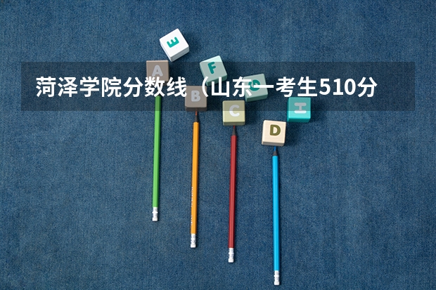 菏泽学院分数线（山东一考生510分 介绍几个好的专科学校 在线等）