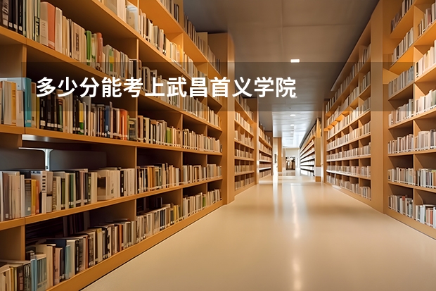 多少分能考上武昌首义学院