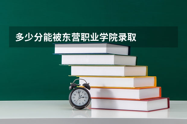 多少分能被东营职业学院录取